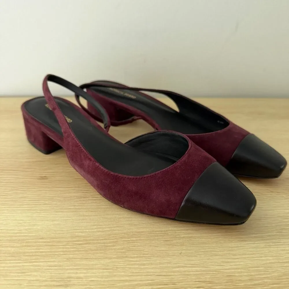 Veronica Beard Cecile Two Toned Slingback Heels 8.5